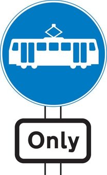 Trams only